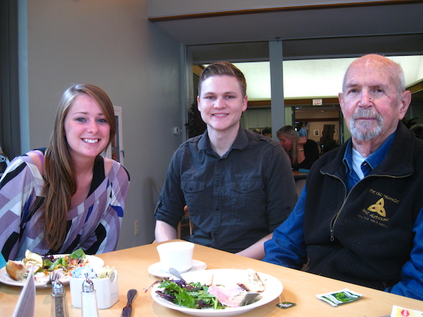 Ticho Award winners having lunch